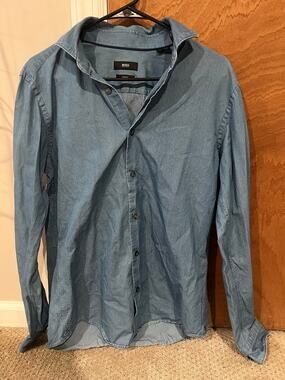 Denim Hugo Boss Button Down Shirt